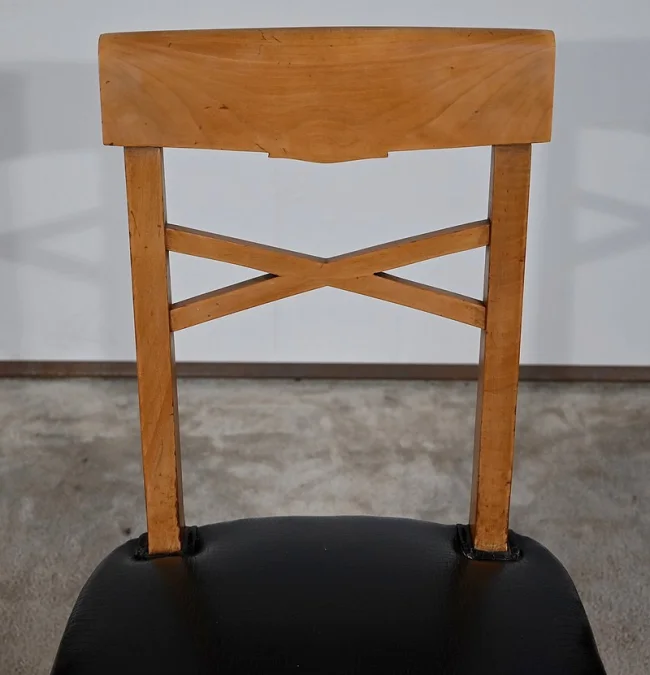 Suite de 6 Chaises en Merisier massif, Art Déco – 1940