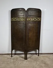 Paravent en Laiton vieilli, Art Nouveau – 1900