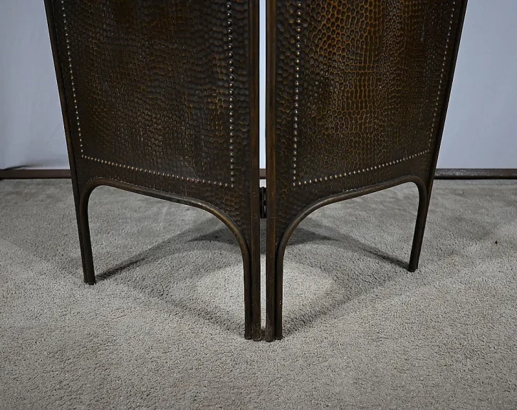 Paravent en Laiton vieilli, Art Nouveau – 1900