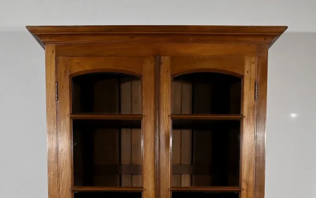 Bibliothèque Vitrine de Pondichéry en Teck – 1900