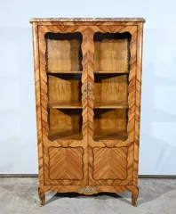 Petite Vitrine en Bois de Rose, style Louis XV – Début XXe