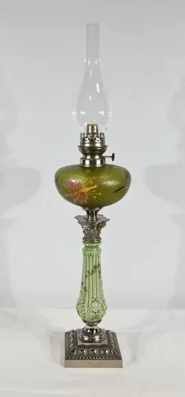Importante Lampe à Pétrole, Art Nouveau – 1900