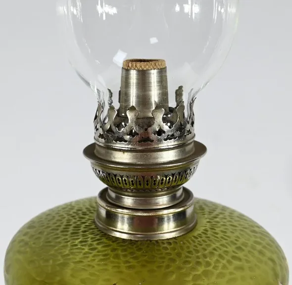Importante Lampe à Pétrole, Art Nouveau – 1900