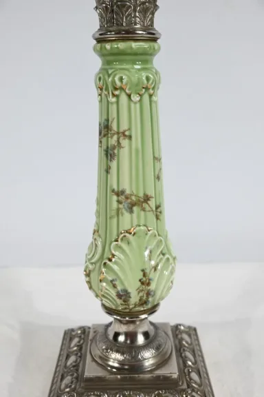 Importante Lampe à Pétrole, Art Nouveau – 1900