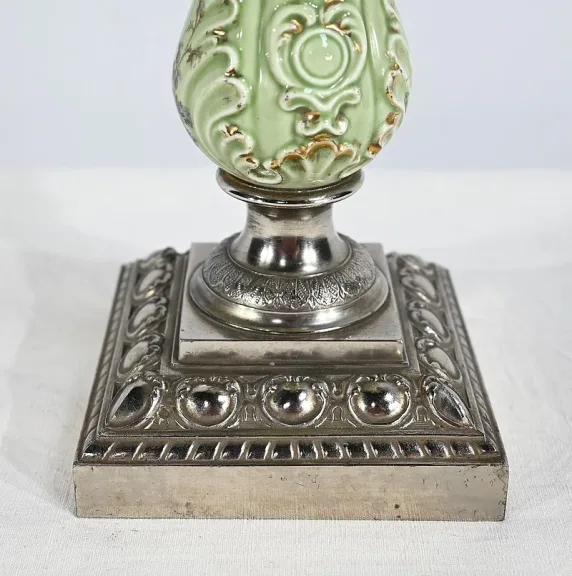 Importante Lampe à Pétrole, Art Nouveau – 1900