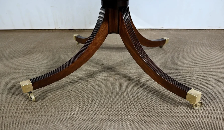 Table Tambour Tournante en Acajou, style Regency, Angleterre – 2ème moitié XIXe