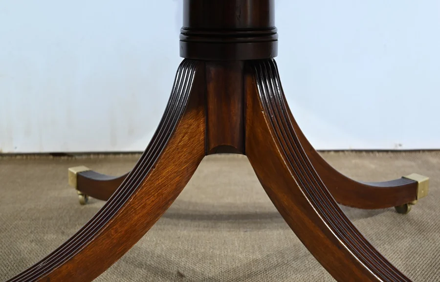 Table Tambour Tournante en Acajou, style Regency, Angleterre – 2ème moitié XIXe