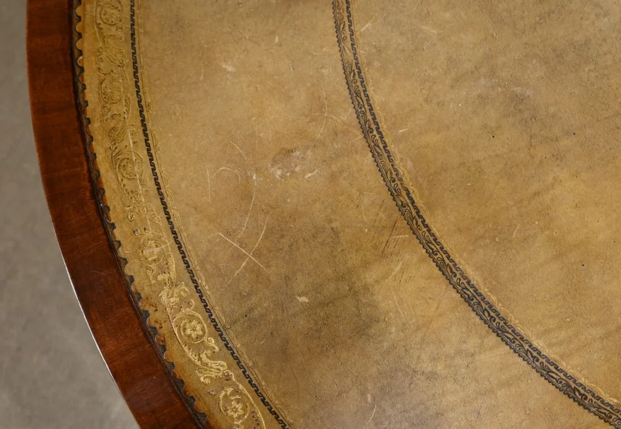 Table Tambour Tournante en Acajou, style Regency, Angleterre – 2ème moitié XIXe