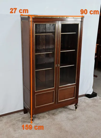 Petite Bibliothèque en Acajou, style Louis XVI – 2ème moitié XIXe