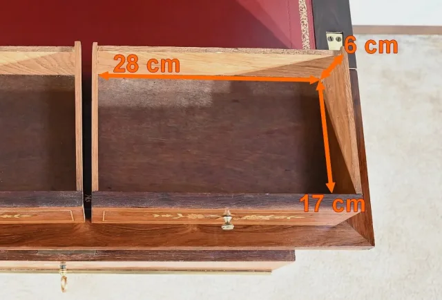 Petit Cabinet Écritoire en Palissandre, style Charles X – Milieu XIXe