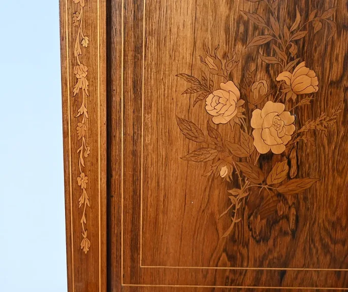 Petit Cabinet Écritoire en Palissandre, style Charles X – Milieu XIXe