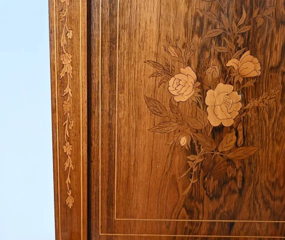 Petit Cabinet Écritoire en Palissandre, style Charles X – Milieu XIXe