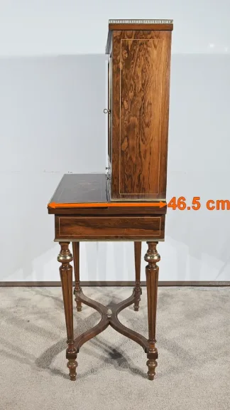 Petit Cabinet Écritoire en Palissandre, style Charles X – Milieu XIXe