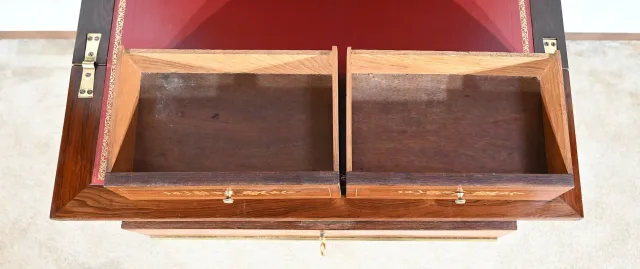 Petit Cabinet Écritoire en Palissandre, style Charles X – Milieu XIXe