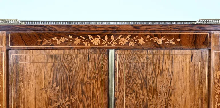Petit Cabinet Écritoire en Palissandre, style Charles X – Milieu XIXe