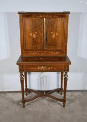 Petit Cabinet Écritoire en Palissandre, style Charles X – Milieu XIXe