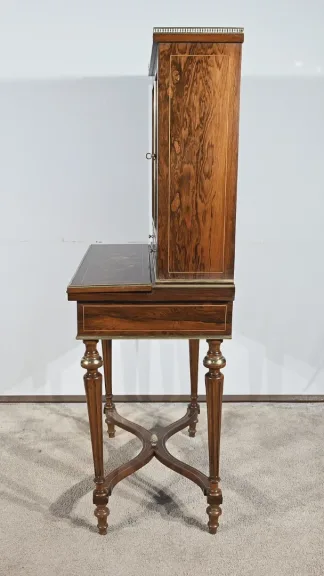 Petit Cabinet Écritoire en Palissandre, style Charles X – Milieu XIXe