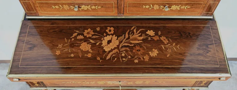 Petit Cabinet Écritoire en Palissandre, style Charles X – Milieu XIXe