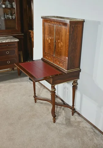 Petit Cabinet Écritoire en Palissandre, style Charles X – Milieu XIXe