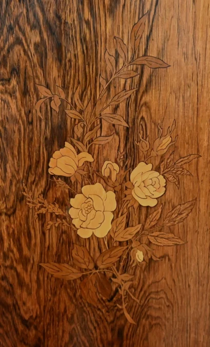 Petit Cabinet Écritoire en Palissandre, style Charles X – Milieu XIXe