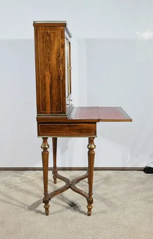 Petit Cabinet Écritoire en Palissandre, style Charles X – Milieu XIXe