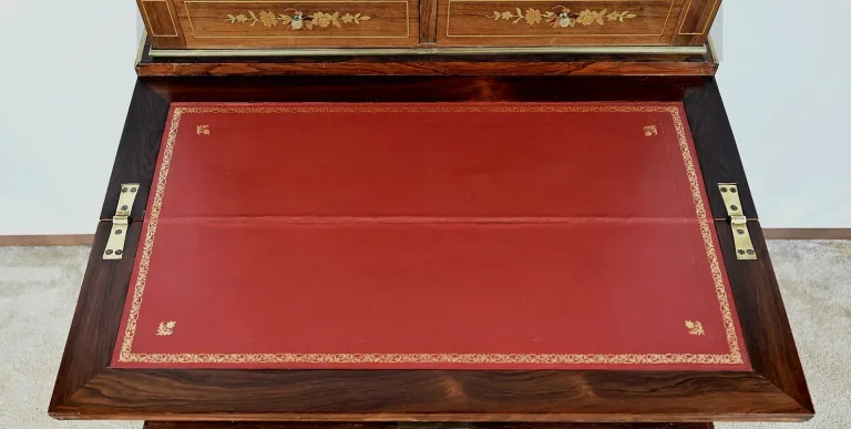 Petit Cabinet Écritoire en Palissandre, style Charles X – Milieu XIXe