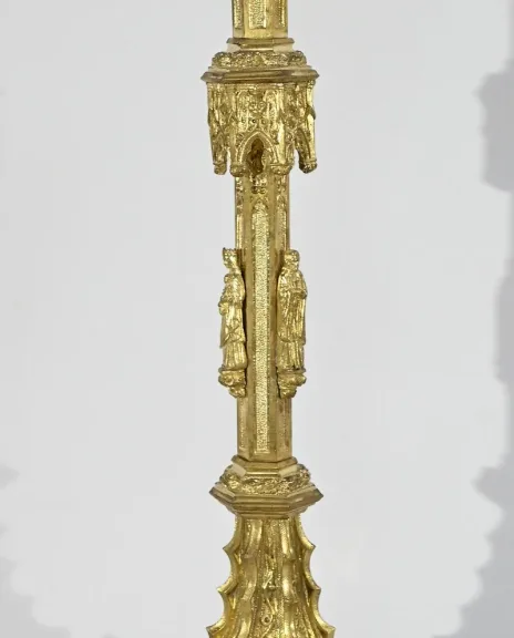 Kerzenständer aus vergoldeter Bronze