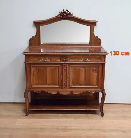 Buffet Desserte en Noyer, style Louis XV – Début XXe