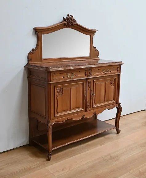 Buffet Desserte en Noyer, style Louis XV – Début XXe