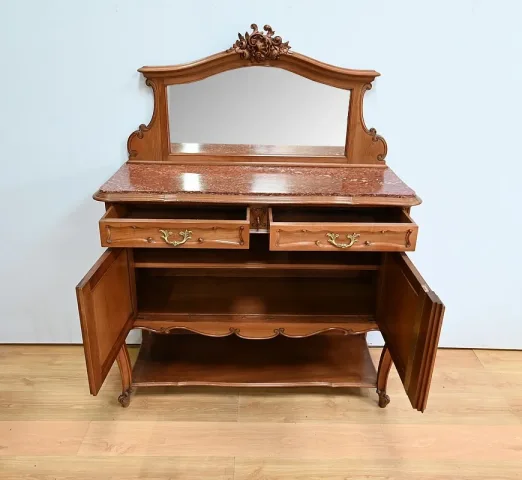 Buffet Desserte en Noyer, style Louis XV – Début XXe