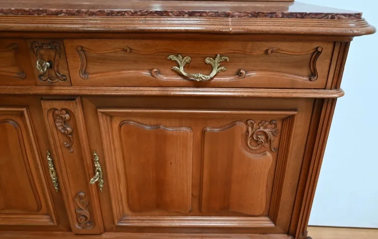 Buffet Desserte en Noyer, style Louis XV – Début XXe
