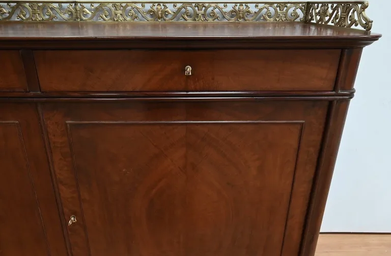 Buffet Enfilade en Ronce d'Acajou, époque Restauration – Début XIXe