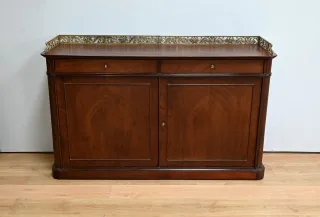 Buffet Enfilade en Ronce d'Acajou, époque Restauration – Début XIXe