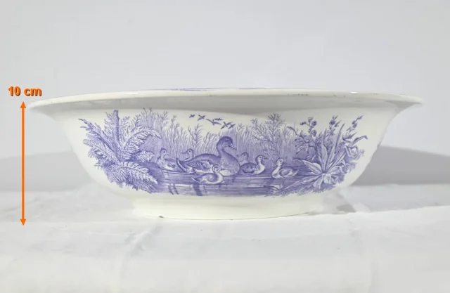 Ensemble de Toilette en Céramique de Sarreguemines, Collection Canards – Fin XIXe