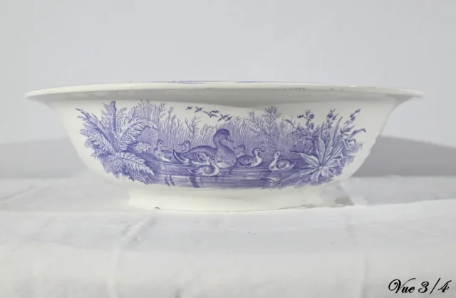 Ensemble de Toilette en Céramique de Sarreguemines, Collection Canards – Fin XIXe