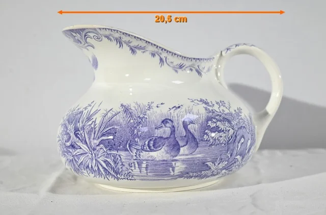 Ensemble de Toilette en Céramique de Sarreguemines, Collection Canards – Fin XIXe