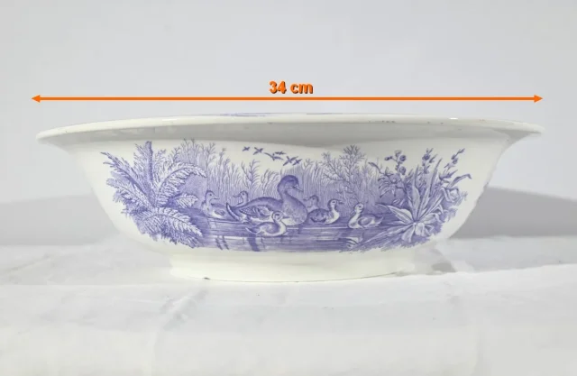 Ensemble de Toilette en Céramique de Sarreguemines, Collection Canards – Fin XIXe