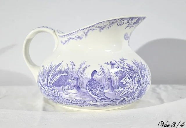 Ensemble de Toilette en Céramique de Sarreguemines, Collection Canards – Fin XIXe