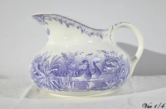 Ensemble de Toilette en Céramique de Sarreguemines, Collection Canards – Fin XIXe