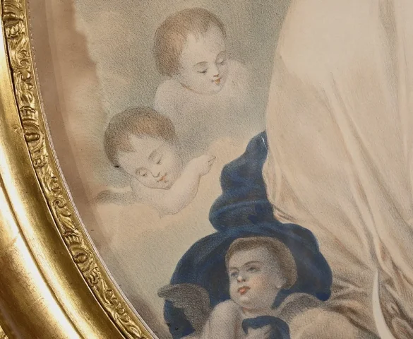 Paire d’Importantes Gravures « L’Immaculée Conception » – Fin XIXe