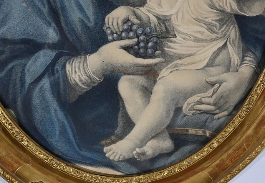 Paire d’Importantes Gravures « L’Immaculée Conception » – Fin XIXe