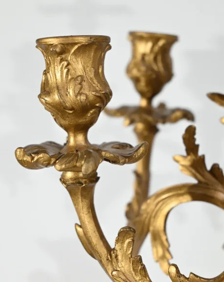Importante Garniture de Cheminée « La Nuit », signée H.Kossowski II – 1900