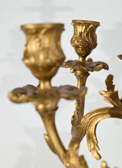 Importante Garniture de Cheminée « La Nuit », signée H.Kossowski II – 1900