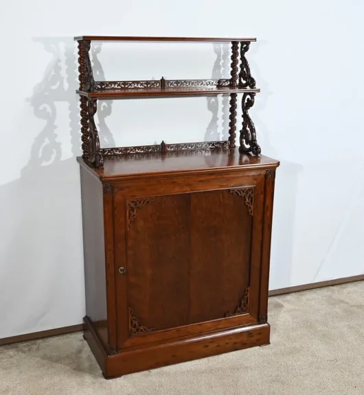 Petit Meuble Desserte de Salon en Acajou, époque Restauration – Début XIXe