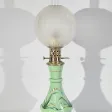 Lampe à Pétrole en Céramique – Fin XIXe