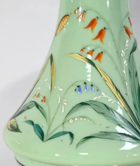Lampe à Pétrole en Céramique – Fin XIXe