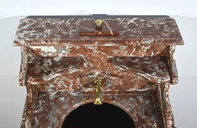 Petit Meuble de Toilette en Acajou blond massif – 1920