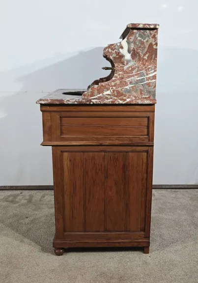 Petit Meuble de Toilette en Acajou blond massif – 1920