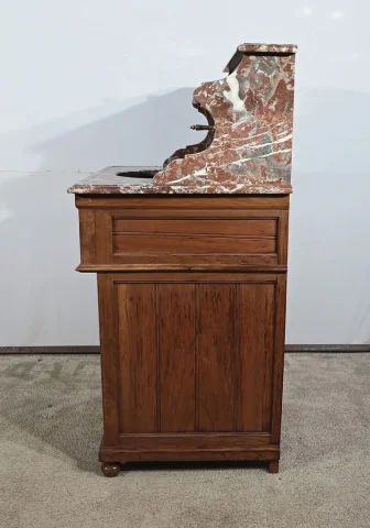 Petit Meuble de Toilette en Acajou blond massif – 1920