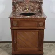 Petit Meuble de Toilette en Acajou blond massif – 1920